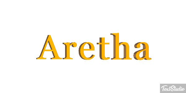 Aretha Текстовый эффект