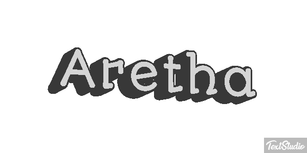 Aretha Текстовый эффект