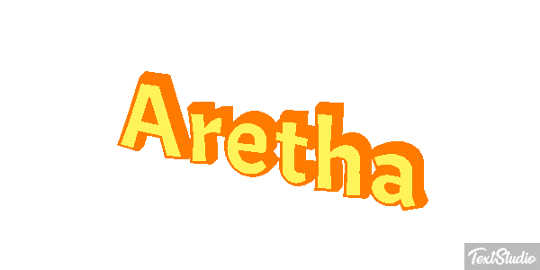 Aretha Текстовый эффект
