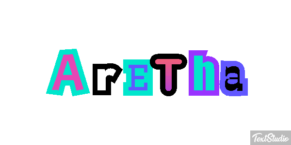 Aretha Текстовый эффект