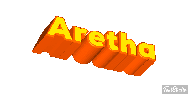 Aretha Текстовый эффект
