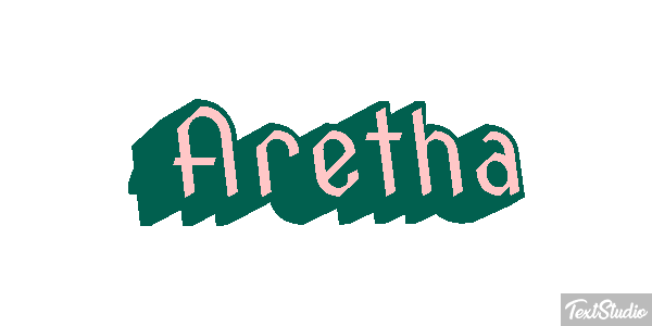 Aretha Текстовый эффект