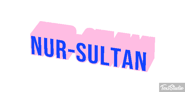 Nur-Sultan Texteffekt