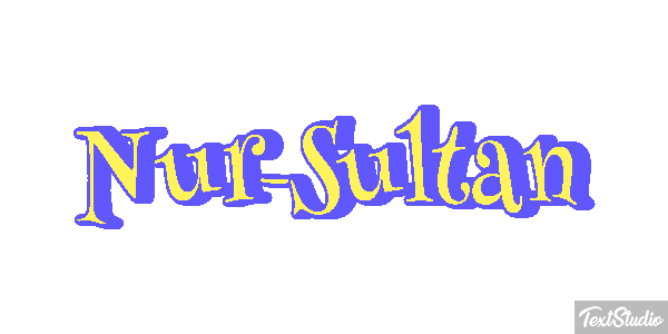 Nur-Sultan Texteffekt