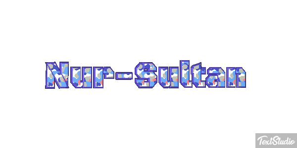 Nur-Sultan Texteffekt