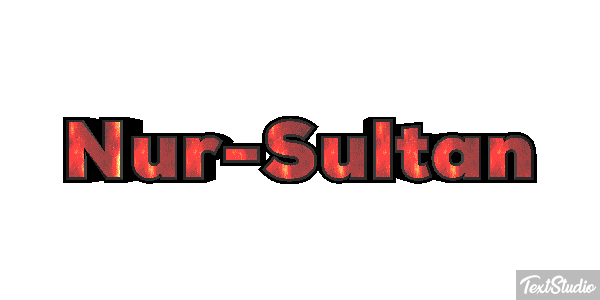 Nur-Sultan Texteffekt