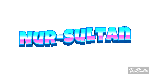 Nur-Sultan Texteffekt