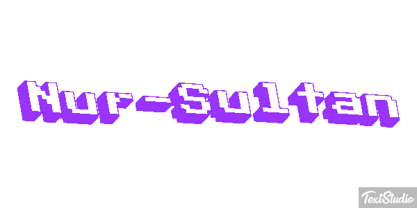 Nur-Sultan Texteffekt
