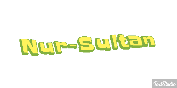Nur-Sultan Texteffekt