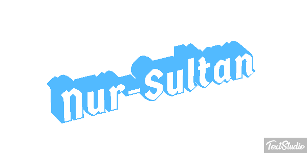 Nur-Sultan Texteffekt