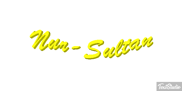 Nur-Sultan Texteffekt