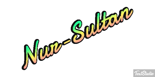 Nur-Sultan Texteffekt