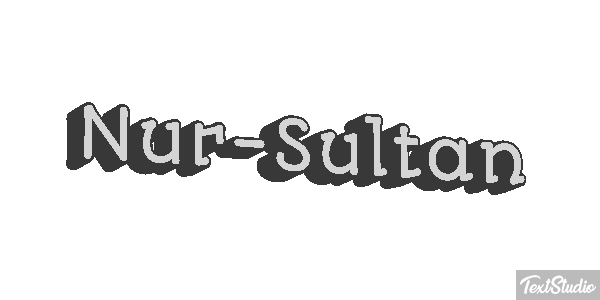 Nur-Sultan Texteffekt