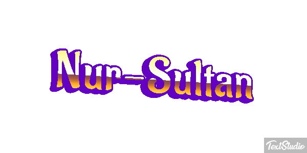 Nur-Sultan Texteffekt
