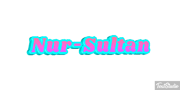 Nur-Sultan Texteffekt