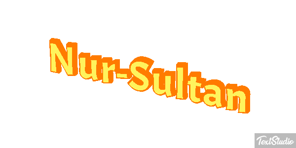 Nur-Sultan Texteffekt