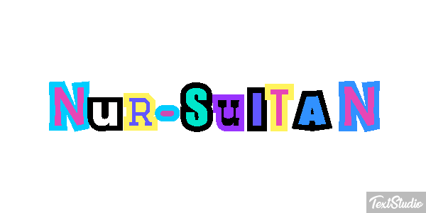 Nur-Sultan Texteffekt