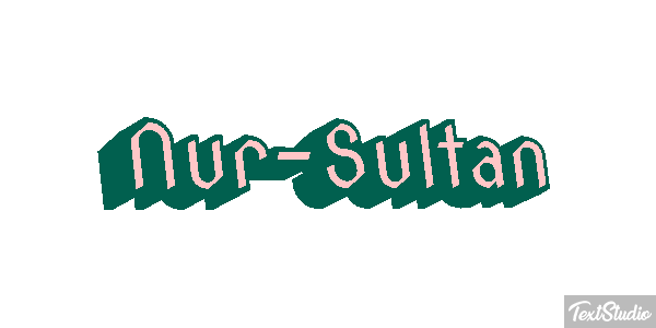 Nur-Sultan Texteffekt