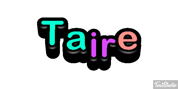 Taire Text effect