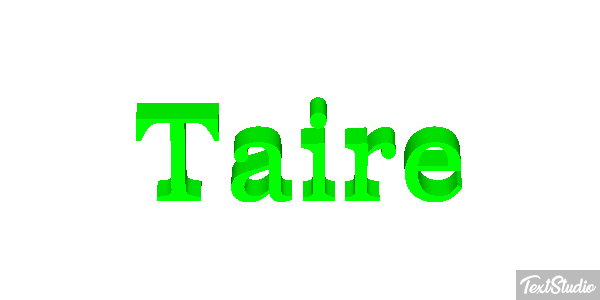 Taire Text effect