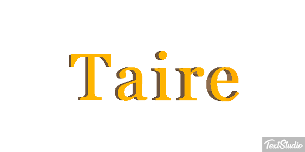Taire Text effect