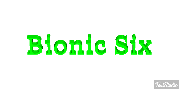 Bionic Six テキスト効果