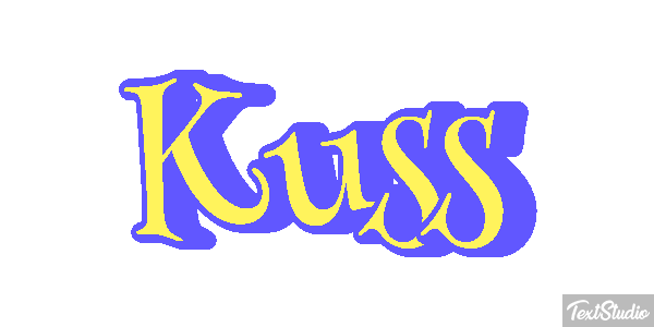 Kuss Texteffekt