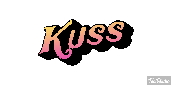 Kuss Texteffekt