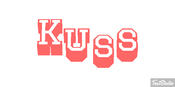 Kuss Texteffekt
