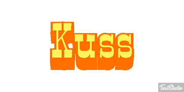 Kuss Texteffekt