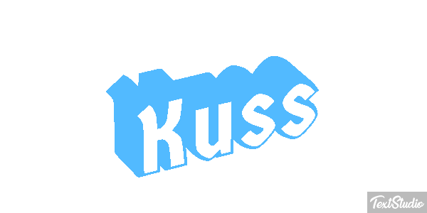 Kuss Texteffekt