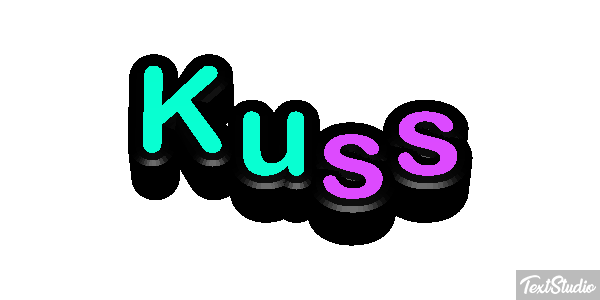Kuss Texteffekt