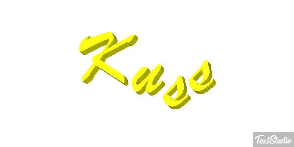 Kuss Texteffekt