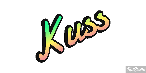 Kuss Texteffekt