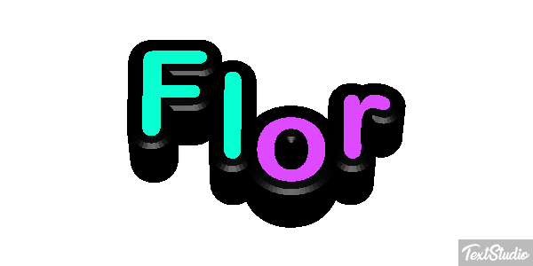 Flor Текстовый эффект