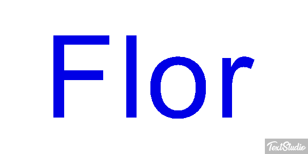 Flor Текстовый эффект