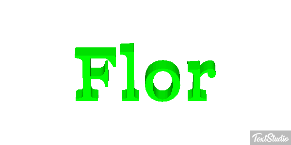 Flor Текстовый эффект