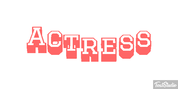 Actress Efecto de texto