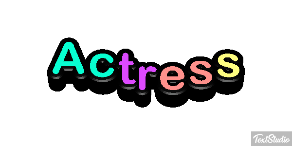 Actress Efecto de texto