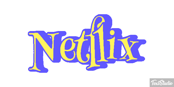 Netflix Text effect