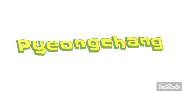 Pyeongchang Effetto testo