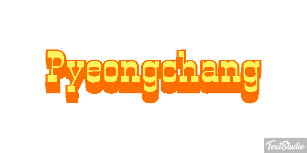 Pyeongchang Effetto testo