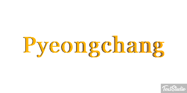 Pyeongchang Effetto testo