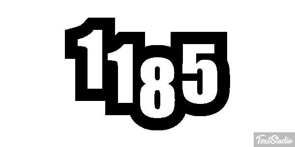 1185 Text effect
