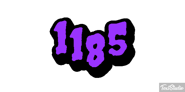 1185 Text effect