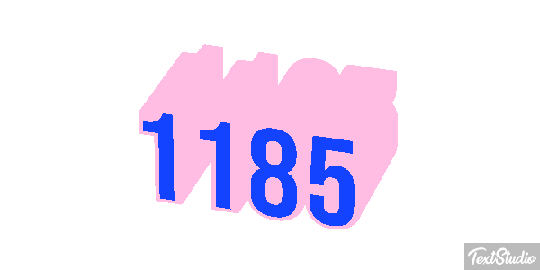 1185 Text effect