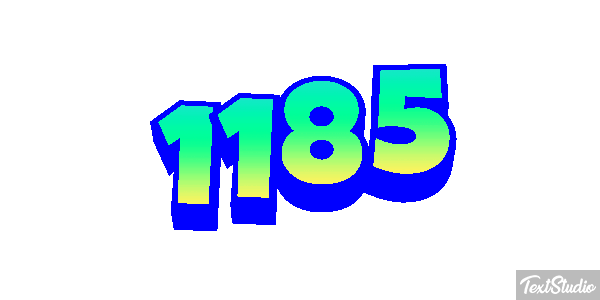 1185 Text effect