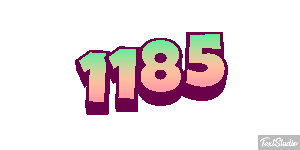 1185 Text effect