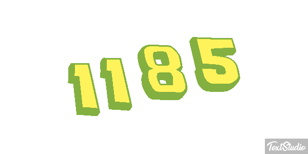 1185 Text effect