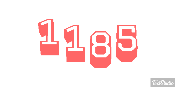 1185 Text effect
